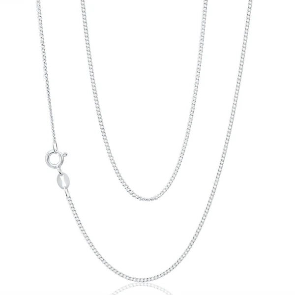 Sterling Silver Curb Dicut 40 Gauge 45cm Chain – Shiels Jewellers