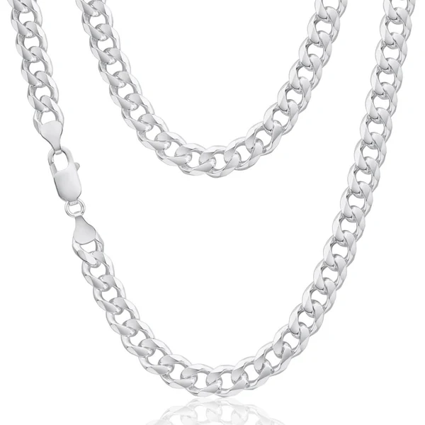 Sterling Silver Dicut Curb Link 220 Gauge Chain 55cm – Shiels Jewellers