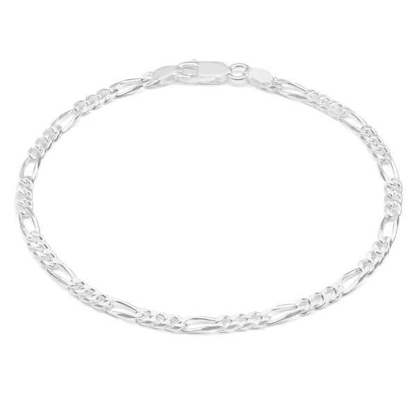 Sterling Silver Figaro 100 Gauge 21cm Bracelet – Shiels Jewellers