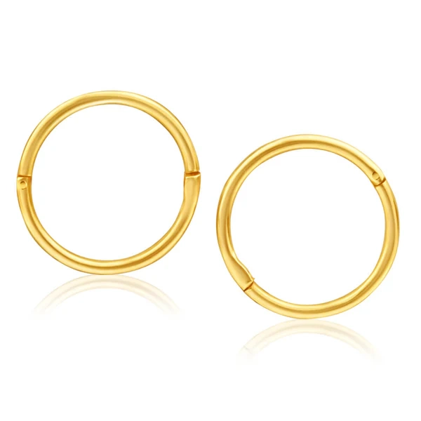 Sterling Silver Gold Plated 10mm Sleeper Earrings – Shiels Jewellers