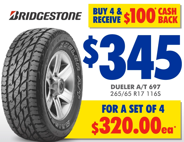 TYRE - BRIDGESTONE DUELER A/T 697