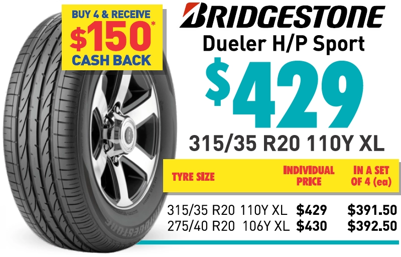 TYRE - BRIDGESTONE DUELER H/P SPORT