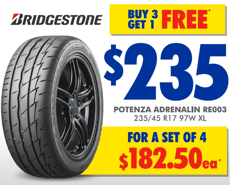 TYRE - BRIDGESTONE POTENZA ADRENALIN RE003