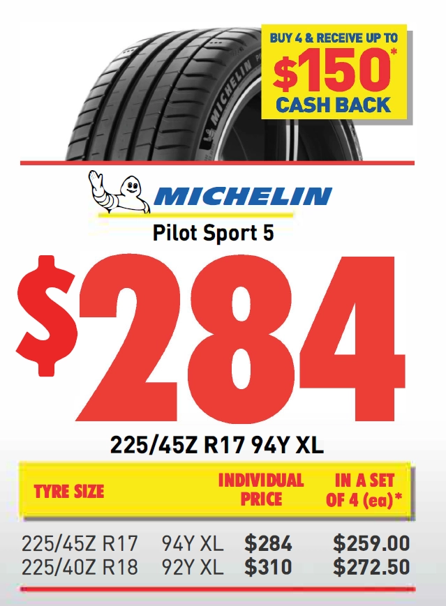 TYRE - MICHELIN PILOT SPORT 5