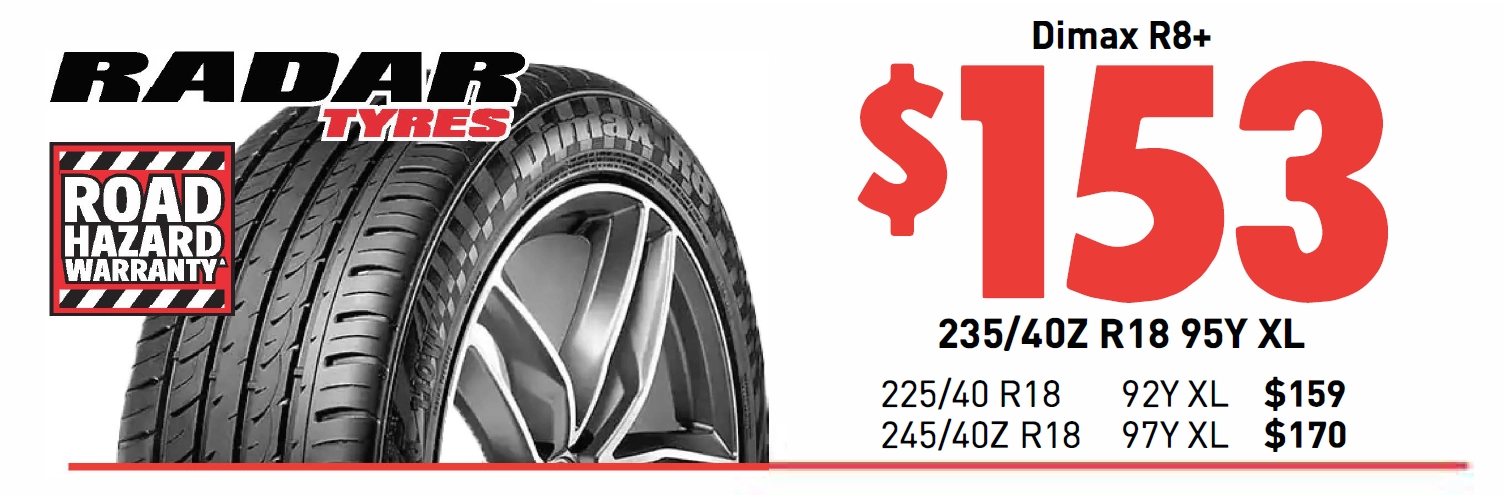 TYRE - RADAR DIMAX R8+