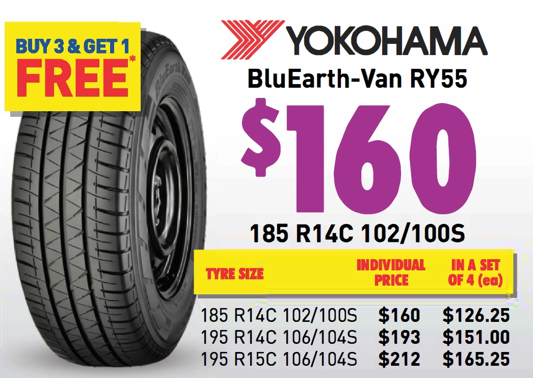 TYRE - YOKOHAMA BLUEARTH-VAN RY55