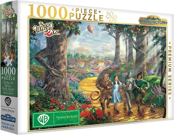 1000pc Kinkade Follow The Yellow Brick Road Puzzle