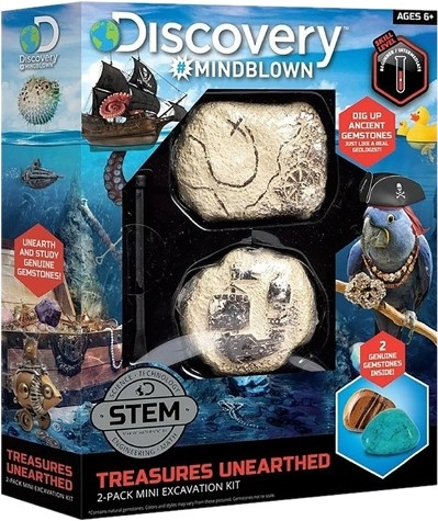 Discovery #Mindblown 2pc Toy Excavation Kit Mini Treasure