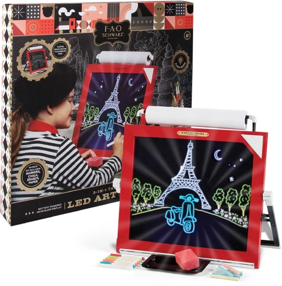 FAO Schwarz 3in1 LED Toy Easel Tabletop