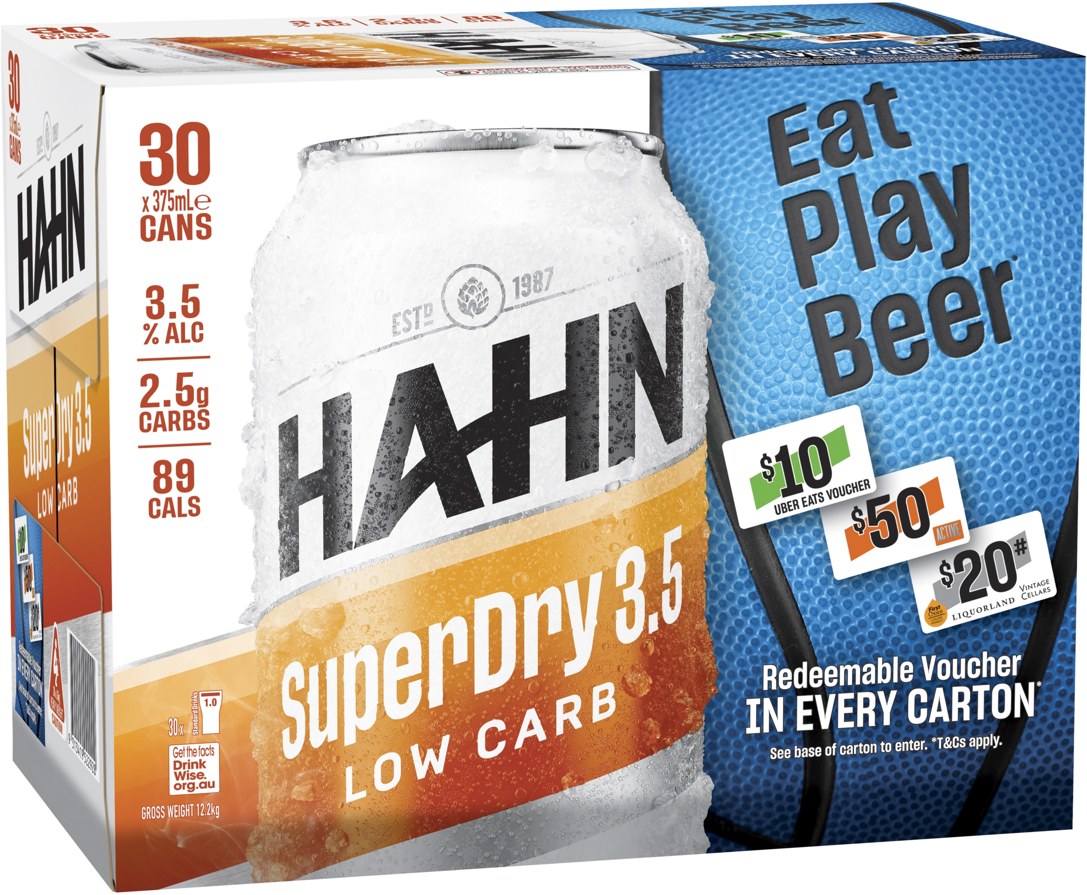 Hahn Super Dry 3.5 Block Can 375mL