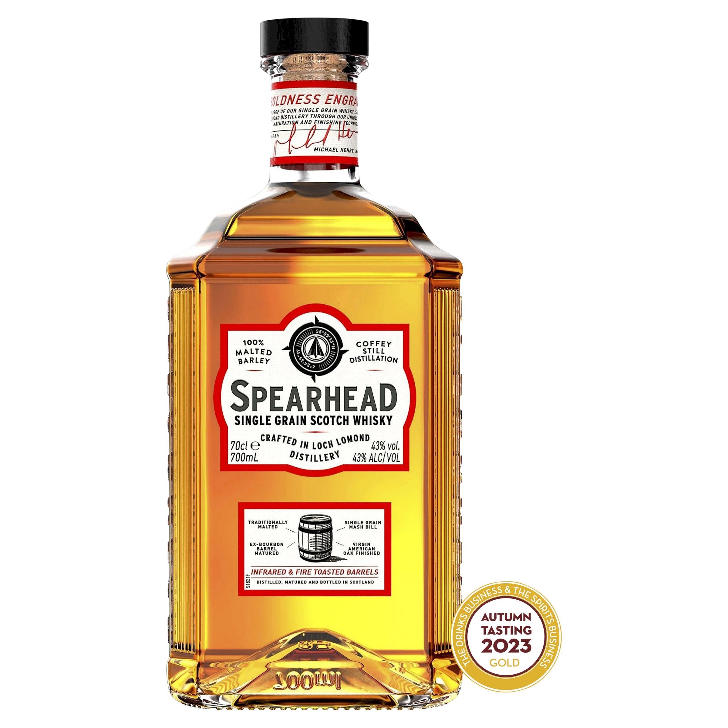 Loch Lomond Spearhead Single Grain Scotch Whisky 700mL