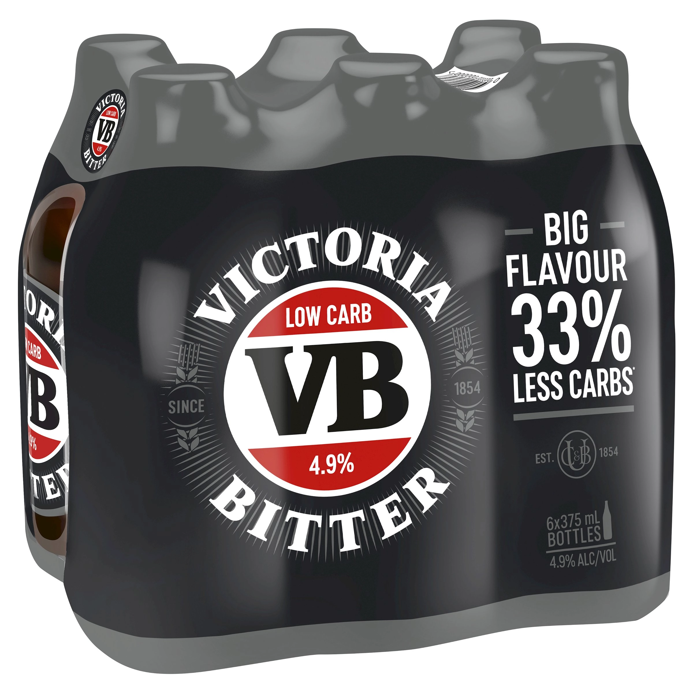 Victoria Bitter Low Carb Bottle 375mL