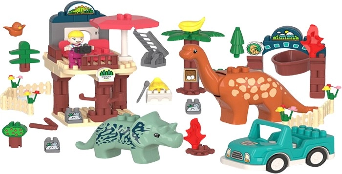 Dinosaur Paradise Triceratops Safari - 167 Pieces