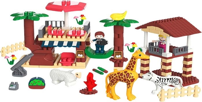 Forest Adventure Giraffe, Tiger & Sheep 212 Pieces