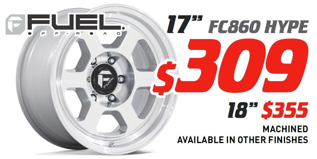 18" WHEEL - FUEL FC860 HYPE