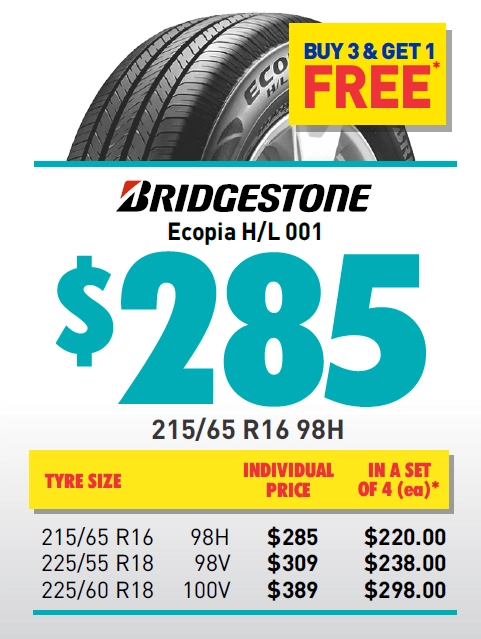 TYRE - BRIDGESTONE ECOPIA H/L 001