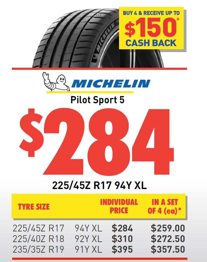 TYRE - MICHELIN PILOT SPORT 5