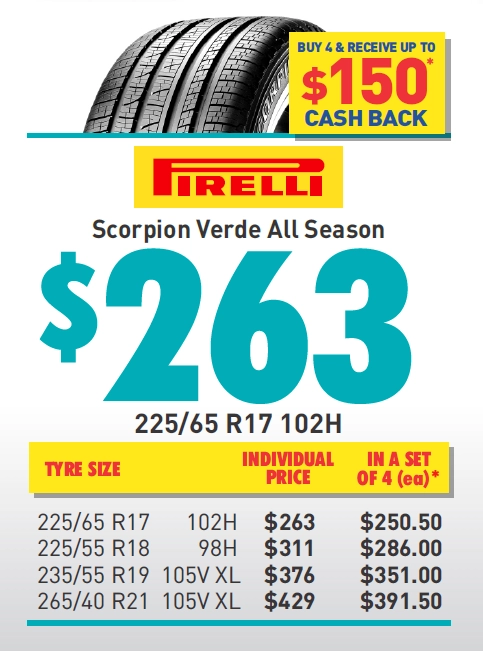 TYRE - PIRELLI SCORPION VERDE ALL SEASON