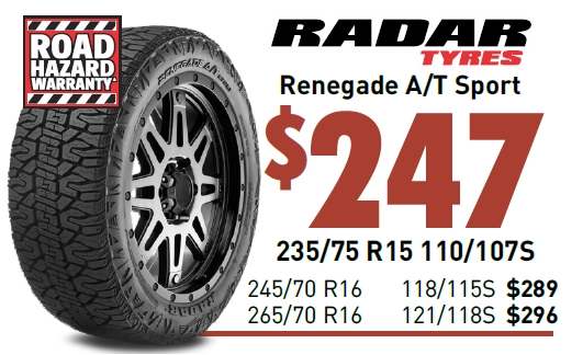 TYRE - RADAR RENEGADE A/T SPORT