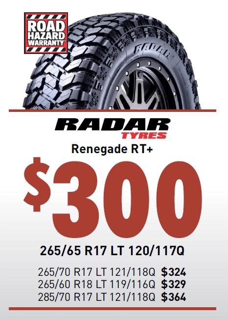 TYRE - RADAR RENEGADE RT+