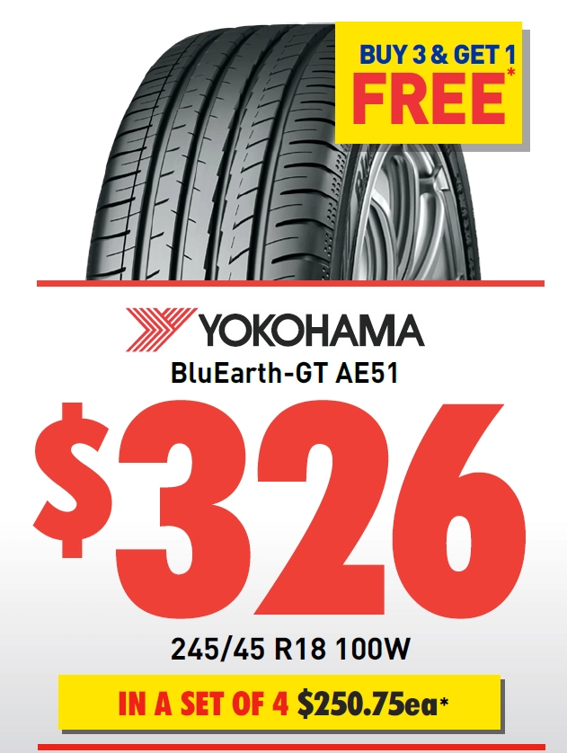 TYRE - YOKOHAMA BLUEARTH-GT AE51