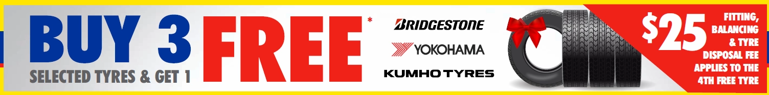 TYRES - BRIDGESTONE, YOKOHAMA, KUMHO