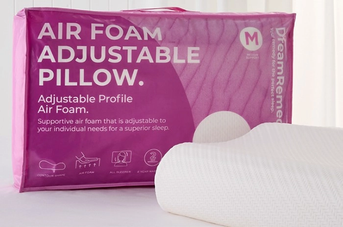 DreamRemedy Air Foam Adjustable Pillow