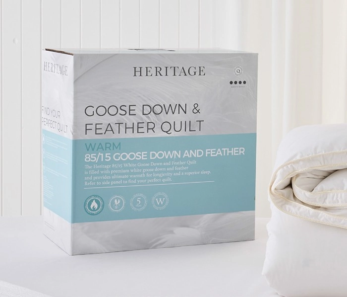 Heritage 85/15 Goose Down & Feather Quilt