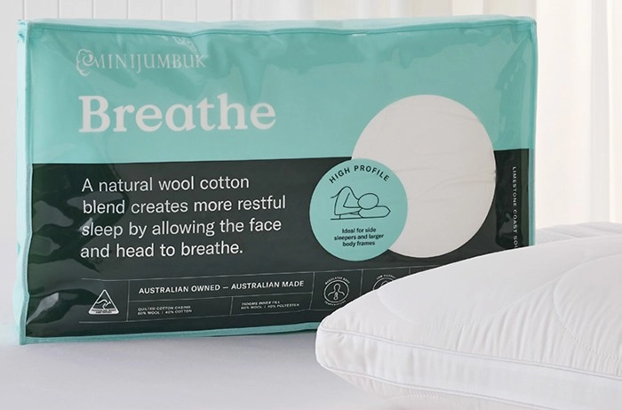 MiniJumbuk Breathe Wool Pillow in Medium