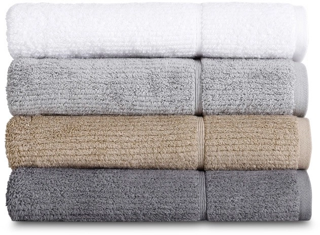 Vue Combed Cotton Ribbed Bath Towels