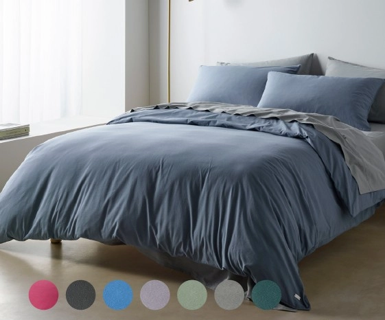 Vue Stonewashed Cotton Quilt Cover Sets^