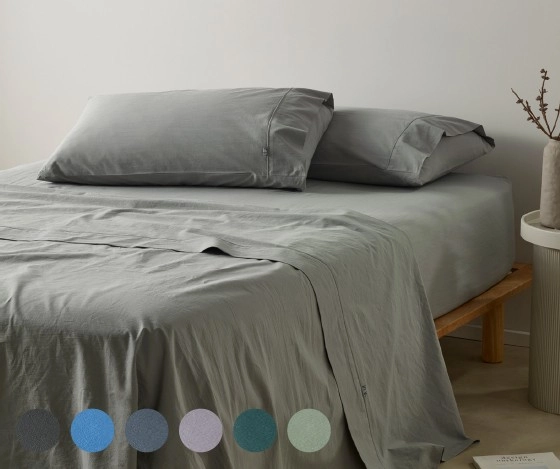 Vue Stonewashed Cotton Sheet Separates