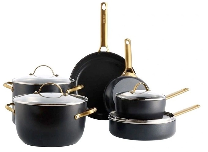 GreenPan 6pc Padova Cookware Set in Black