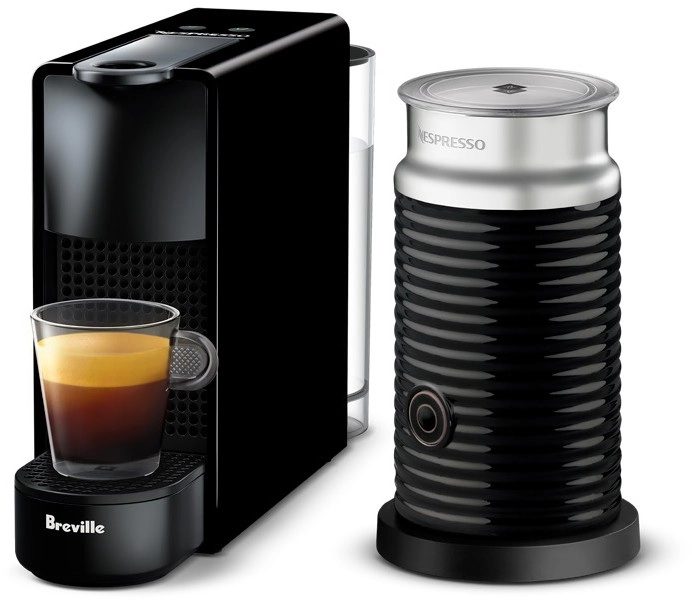 Nespresso by Breville Essenza Mini & Milk# in Piano Black