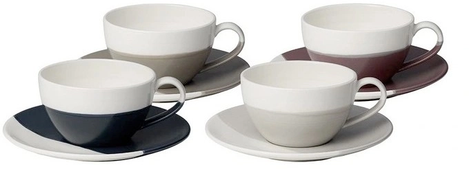 Royal Doulton Coffee Studio Cappuccino Cup and Saucer Set of 4