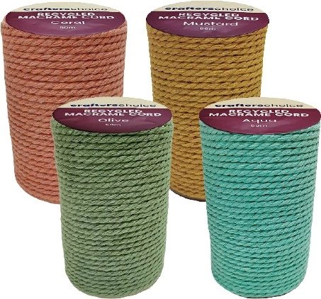 30% off Crafters Choice Recycled Macrame Cord