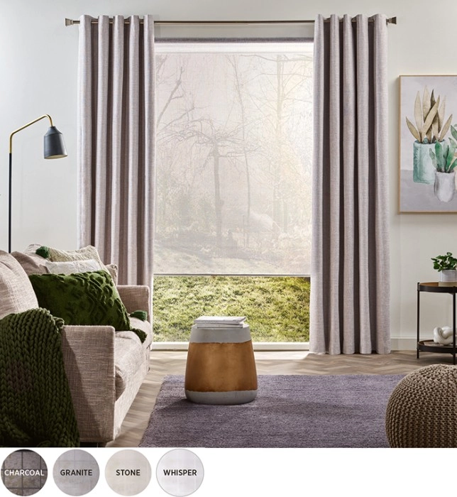 40% off Neutrals Blockout Eyelet Curtains