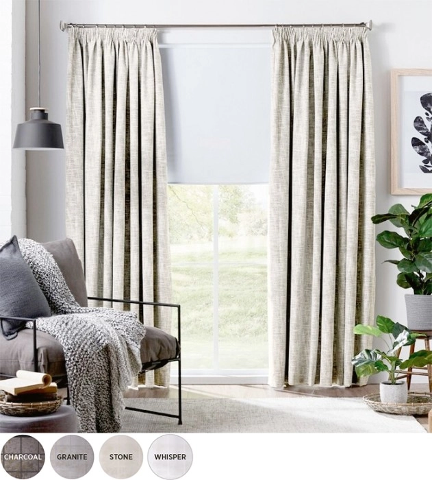 40% off Neutrals Blockout Pencil Pleat Curtains