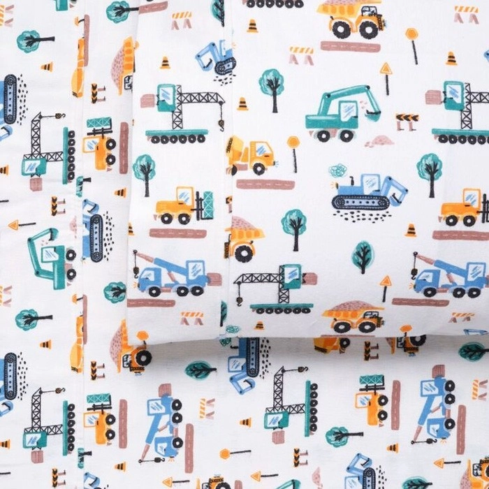 50% off Kids House Flannelette Sheet Set