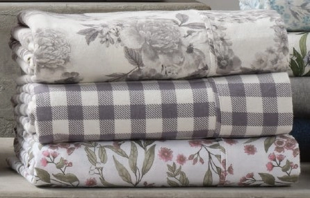 50% off KOO Printed Flannelette Sheet Set