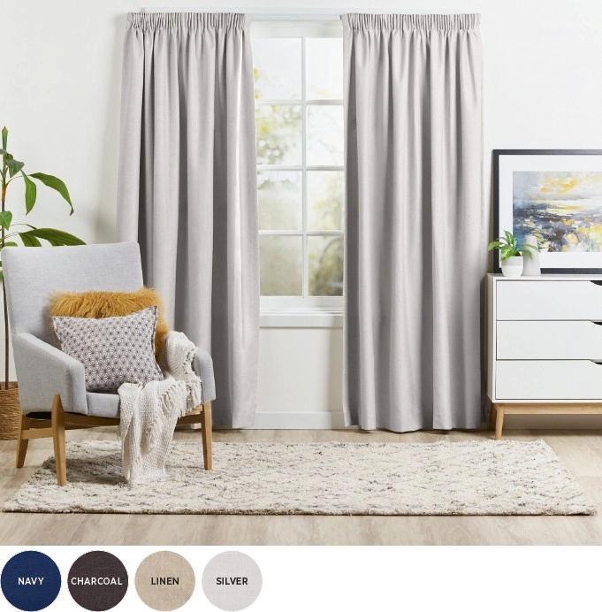 50% off Turner Pencil Pleat Curtains