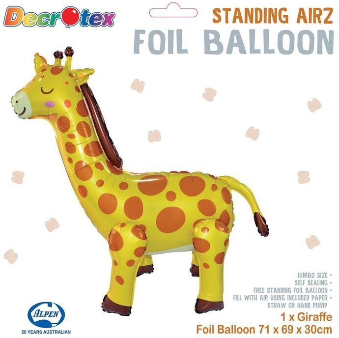 Decrotex Standing Airz Giraffe Animal Balloon