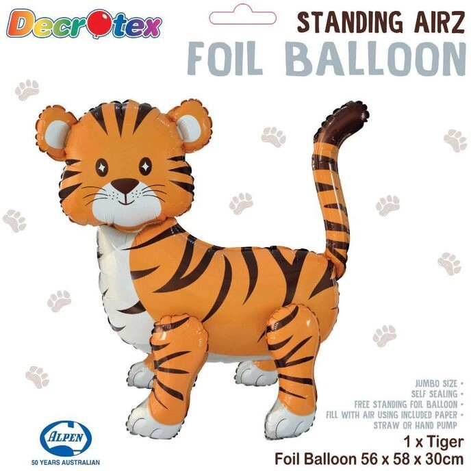 Decrotex Standing Airz Tiger Animal Balloon