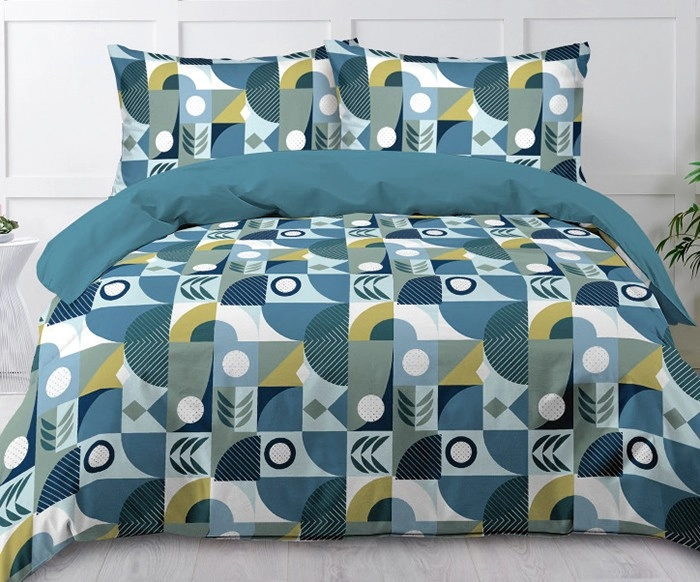 Emerald Hill Deco Geo Quilt Cover Set