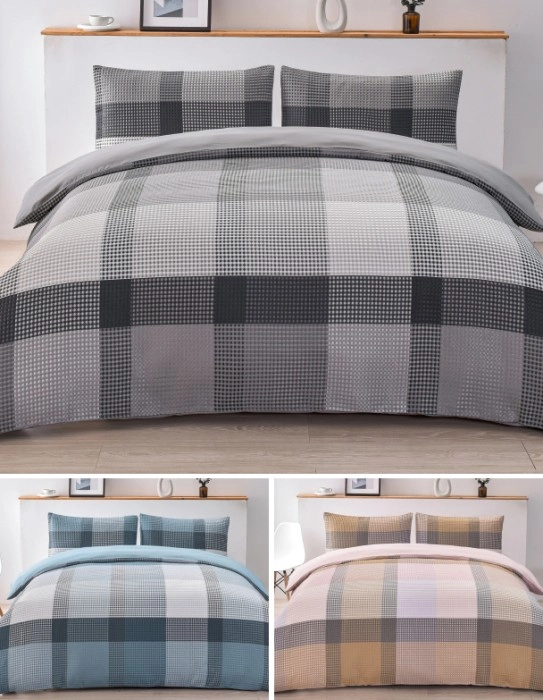 Emerald Hill Yarn Dyed Waffle Check Quilt Cover Set