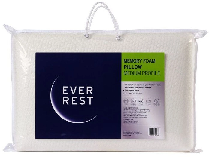 Ever Rest Memory Foam Medium Pillow