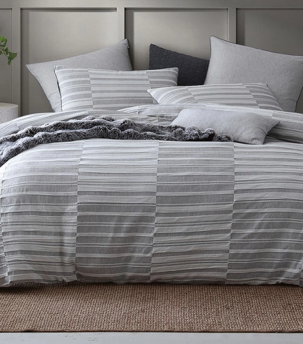 Platinum Balmoral Cotton Jacquard Quilt Cover Set