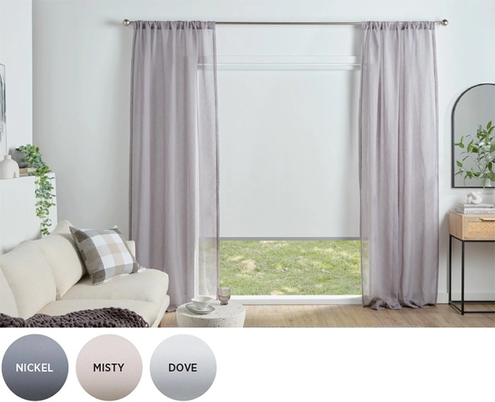 Selections Sheer Concealed Tab Top Curtains