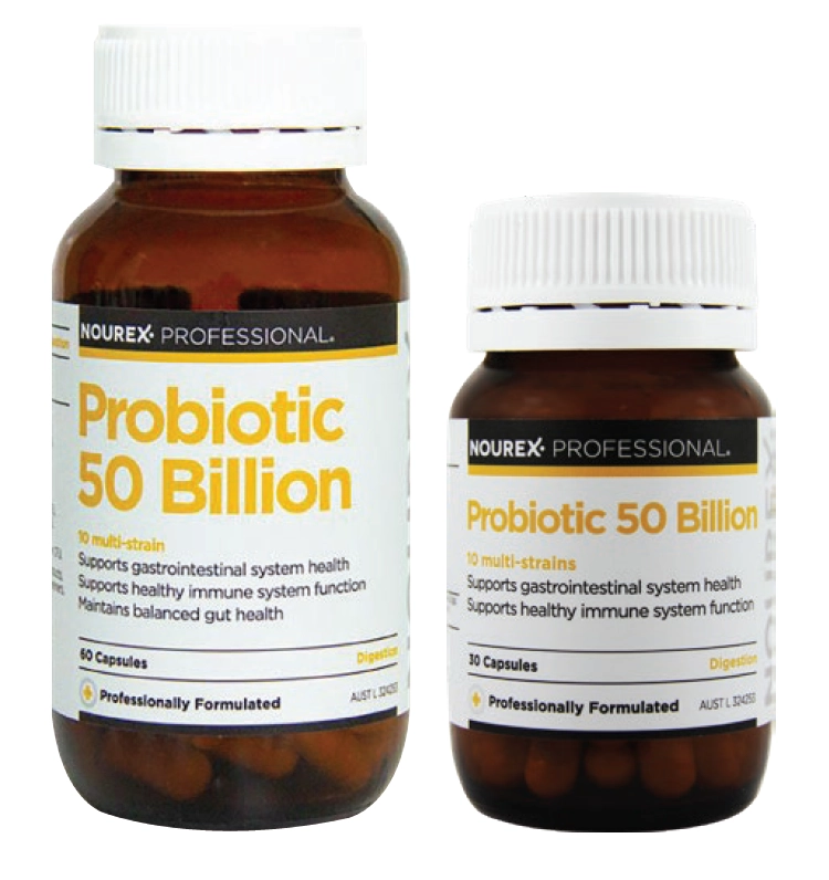 Nourex Professional Probiotic 50 Billion 60 or 30 capsules