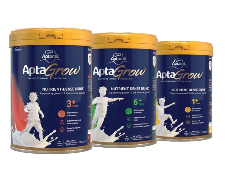 Aptagrow Milk Drink 3+ Years or 6+ Years or 1+ Years 900g